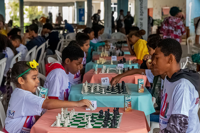 Alunos da rede municipal participam de Campeonato de Xadrez