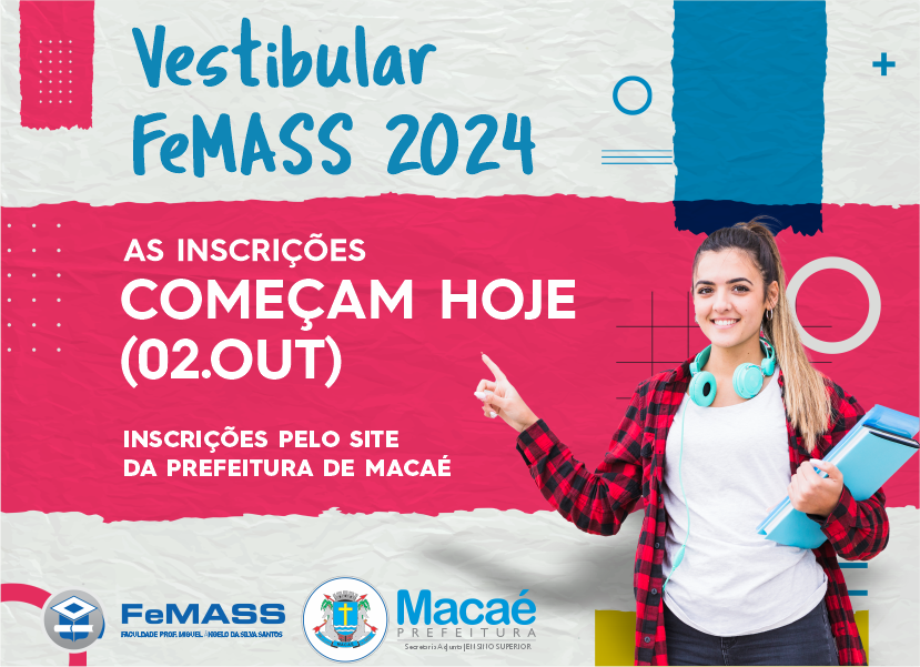 Vestibular da Faculdade FEMAF chegando; garanta sua inscrição!