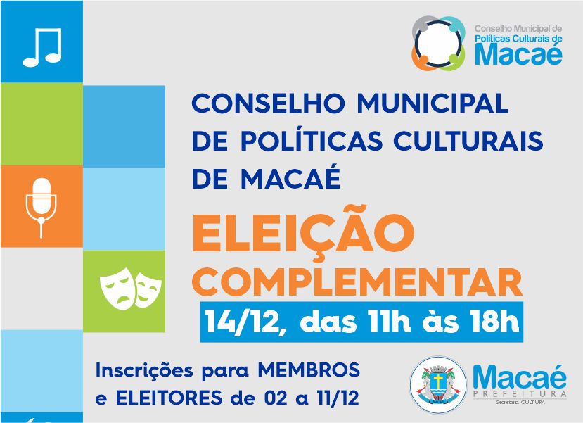 Conselho de Cultura abre inscrições para candidatos e eleitores