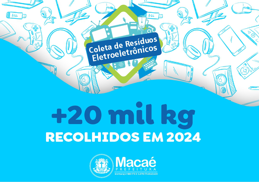 Ambiente recolhe 20 mil quilos de resíduos eletroeletrônicos em 2024