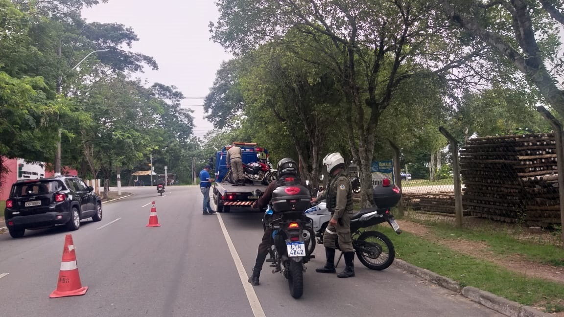 Fiscalizações de trânsito removem 101 motocicletas para o depósito público