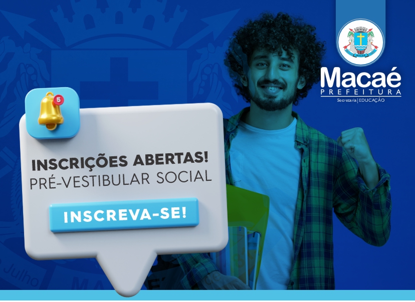 Inscrições para o Pré-Vestibular Social terminam nesse sábado