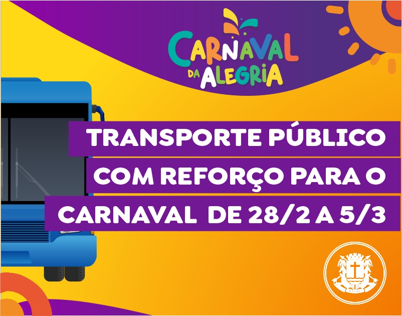 Transporte público com reforço para Operação Carnaval