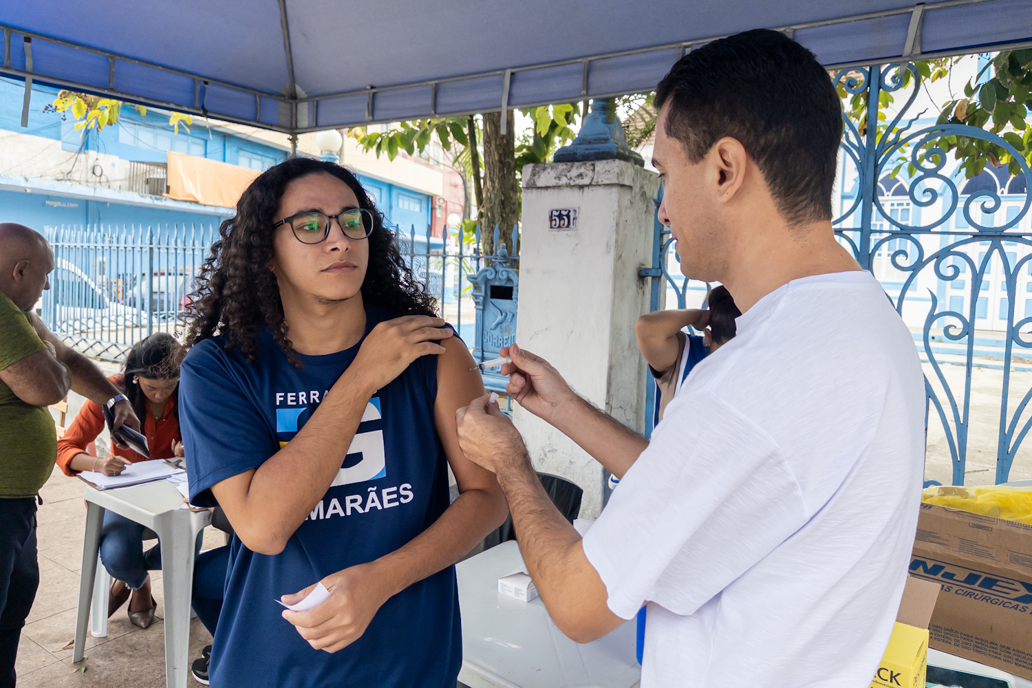 Vacinação contra a gripe no Calçadão amplia a cobertura nesta terça