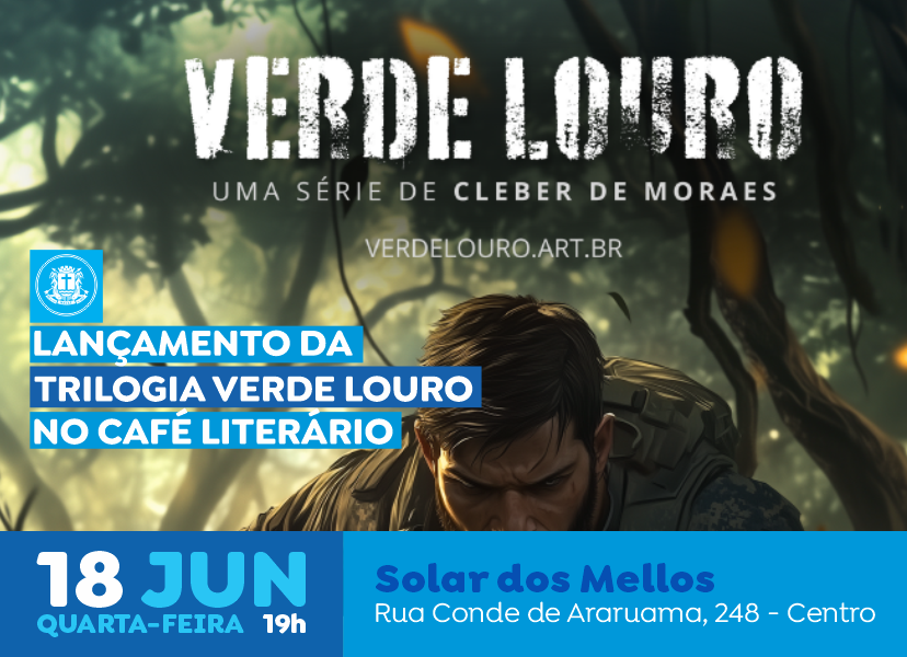 Café Literário celebra lançamento da trilogia ‘Saga Verde Louro’, de Cleber de Moraes