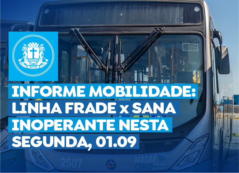 Linha Frade x Sana fora de operação devido às chuvas