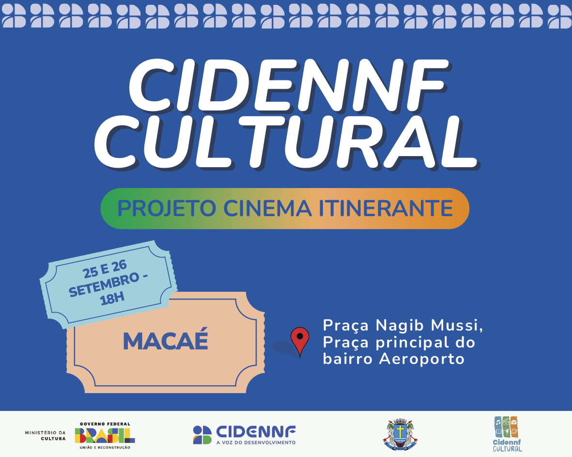 Projeto Cidennf Cultural leva cinema itinerante a Macaé