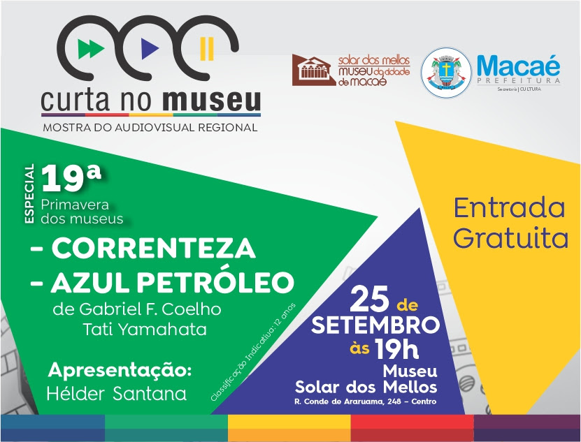 Curta no Museu faz parte de programação especial no Solar dos Mellos nesta quinta