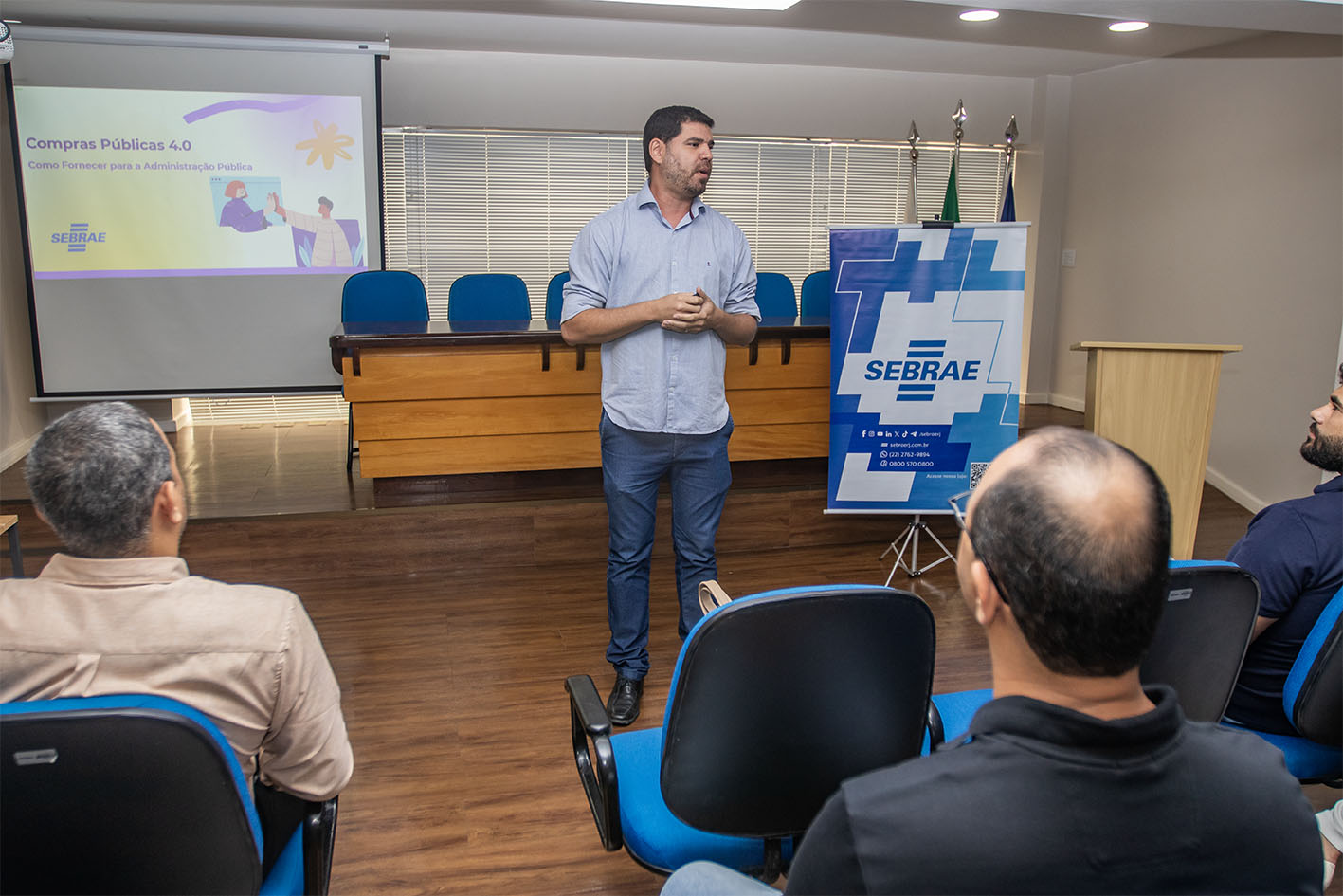 Sebrae e prefeitura promovem palestra sobre Compras Públicas para empreendedores de Macaé