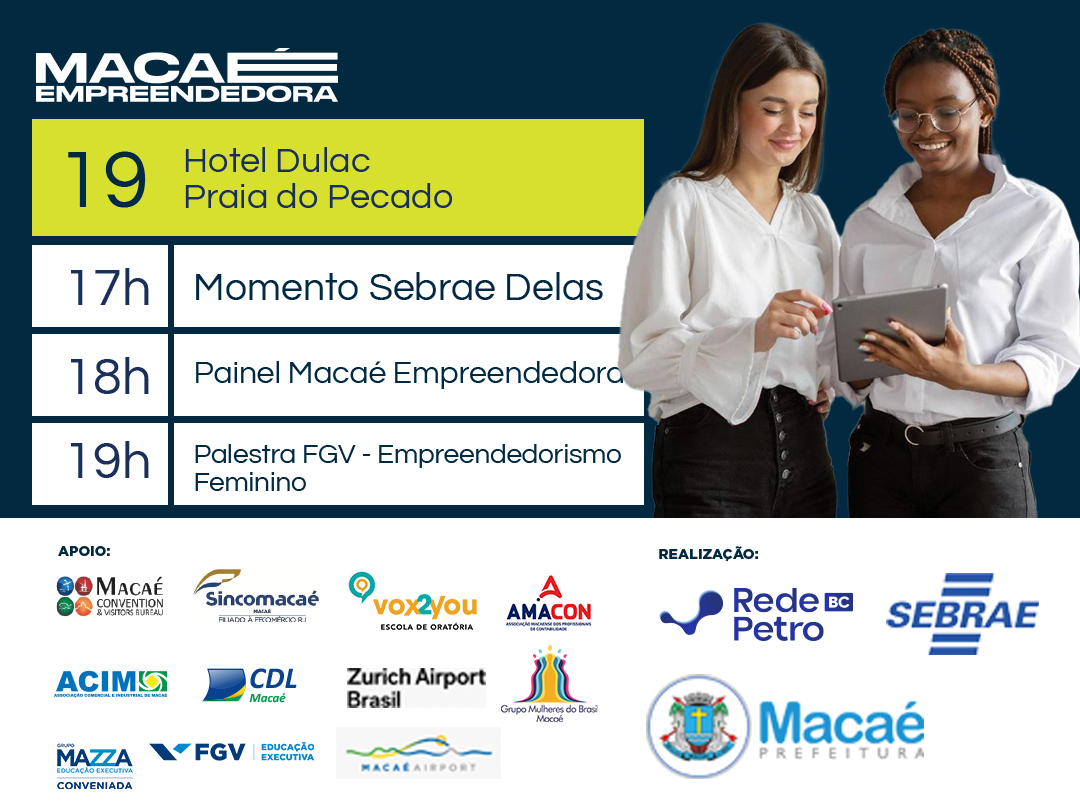 Empreendedorismo feminino ganha destaque na Semana Macaé Empreendedora