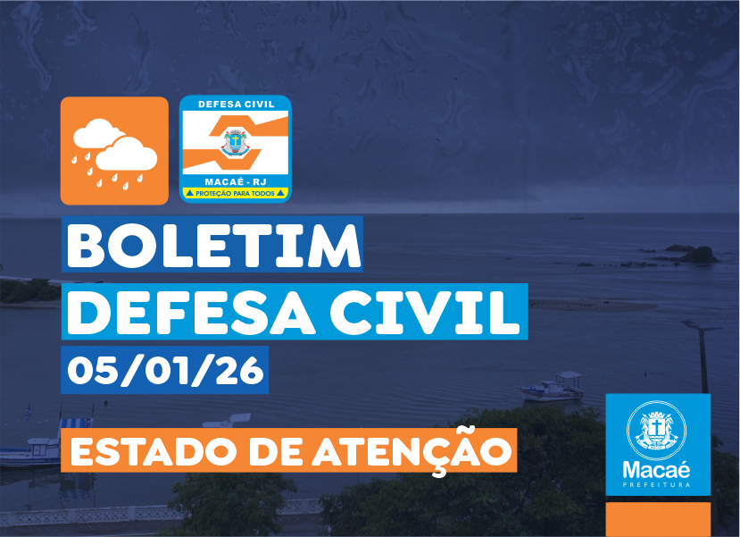 Macaé segue em estado de atenção devido às chuvas intensas