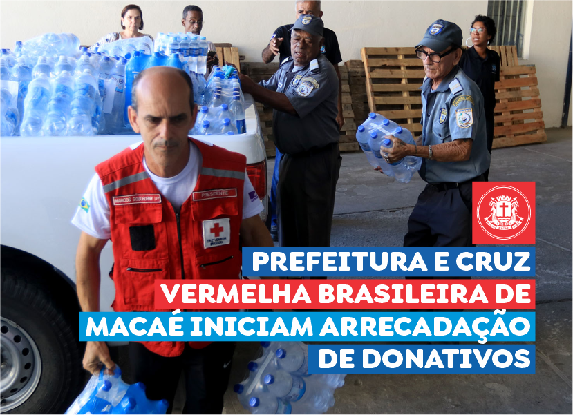 Prefeitura e Cruz Vermelha se unem para arrecadar donativos