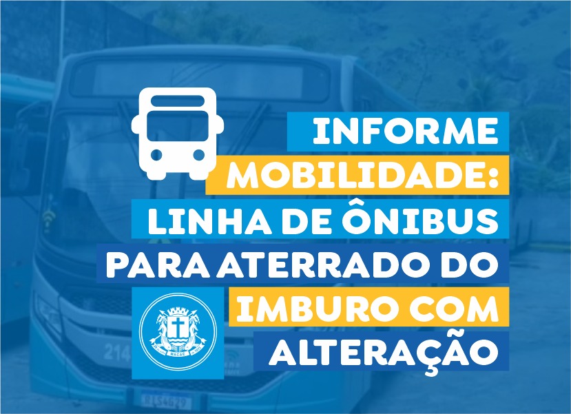 Linha de ônibus  para Aterrado do Imburo com alteração