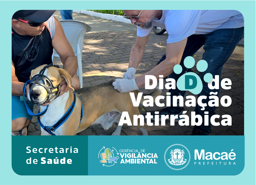Macaé realiza Dia D de vacinação antirrábica no dia 11 de abril