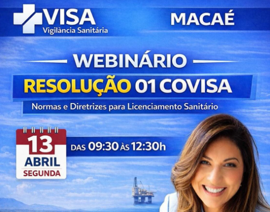 Fiscais da Vigilância Sanitária de Macaé participam de webinar sobre Resolução nº 001/2023