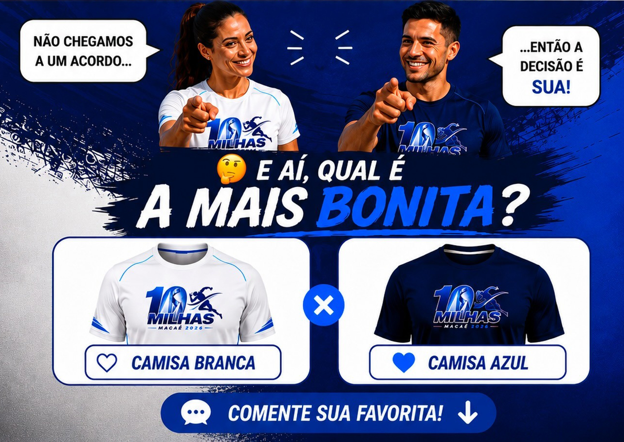 Secretaria de Esportes lança enquete para escolher camisa oficial da Corrida 10 Milhas Macaé 2026