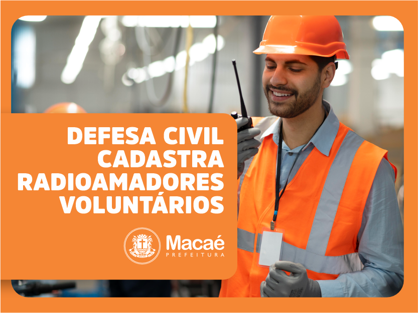 Defesa Civil realiza cadastro de radioamadores voluntários