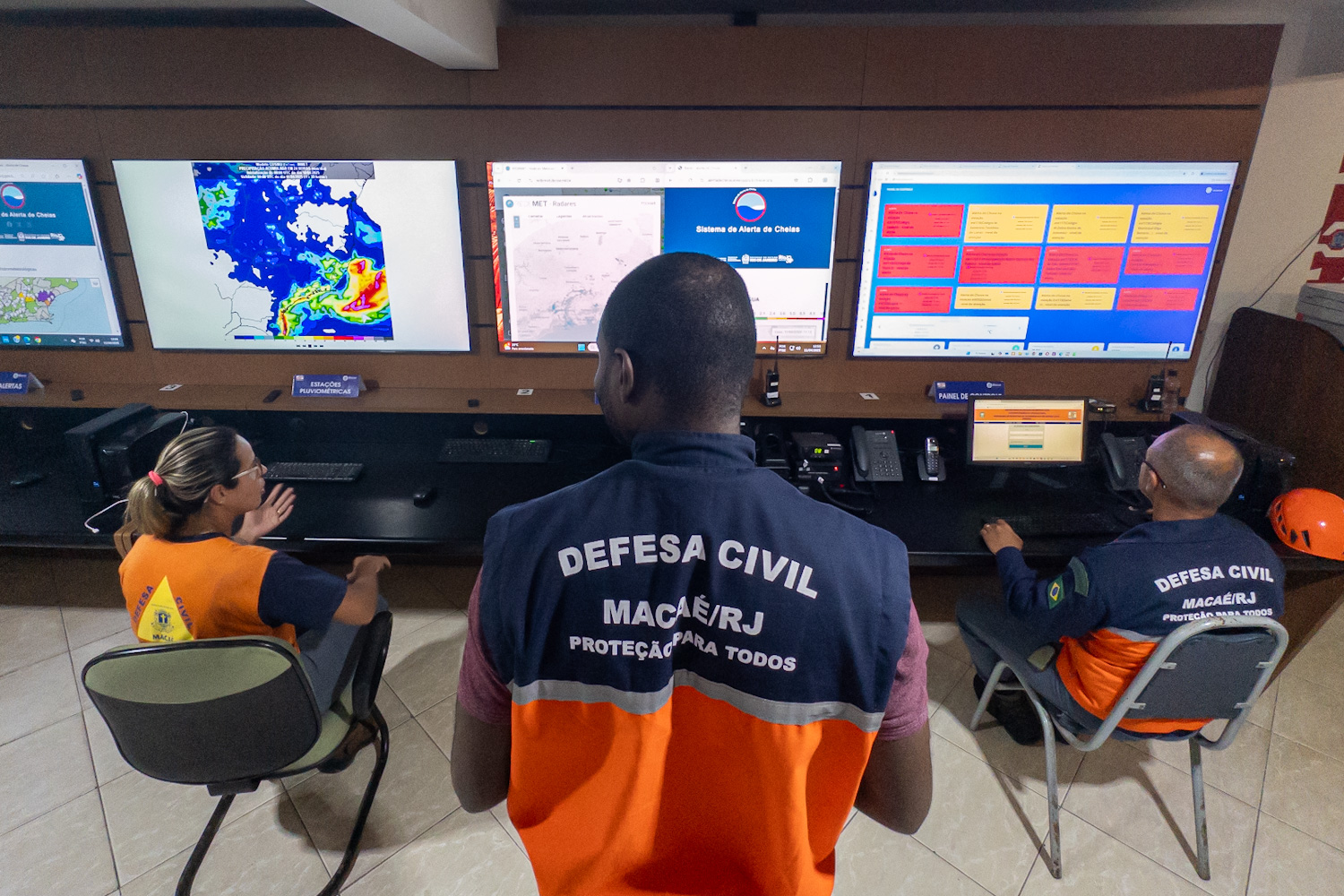 Defesa Civil divulga alerta de rajadas de ventos