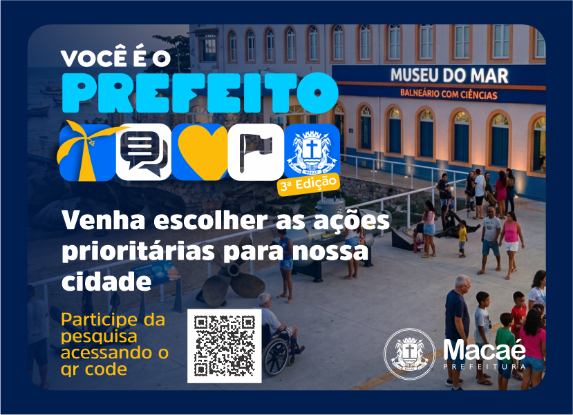 Orçamento participativo: pesquisa online “Você é o Prefeito” está aberta