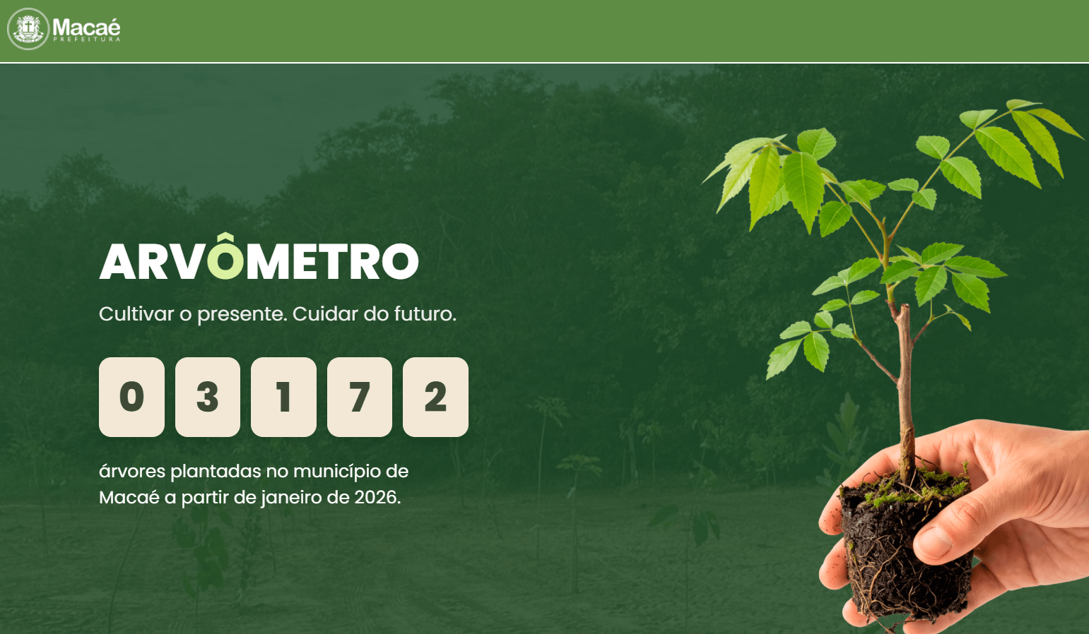 Macaé lança Arvômetro no Dia da Árvore e novo plantio na Praça do L