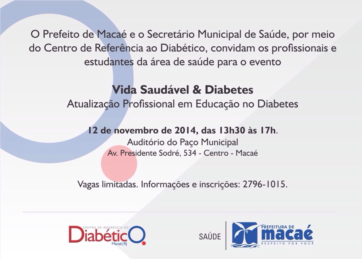 Imagem do convite com as informações do evento descrito na matéria acima.